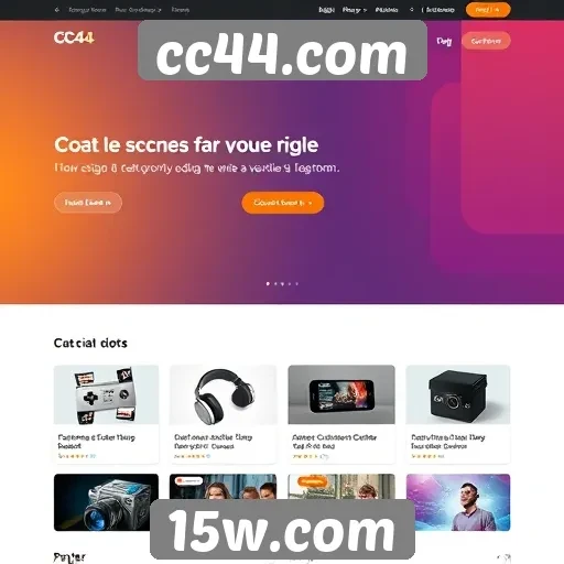 Novidades no design do site cc44.com